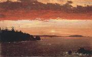 Frederic E.Church Schoodic Peninsula from Mount Desert at Sunrise oil on canvas